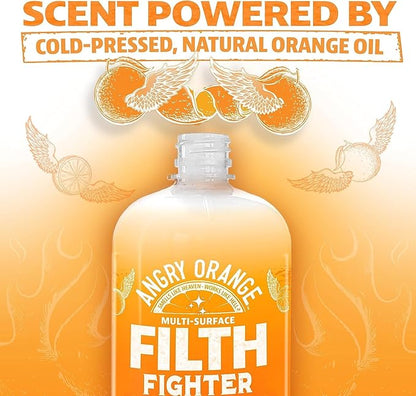 ANGRY ORANGE Citrus Multipurpose Cleaner Spray for Kitchen and Bathroom - 24 oz - Value 2 Pack