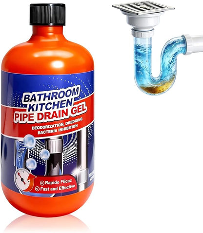 Drain Clog Remover, Liquid Plumber Drain Cleaner, Powerful Pipe Opener & Toilet Clog Remover and Cleaner for Shower Pipes, 500ml
