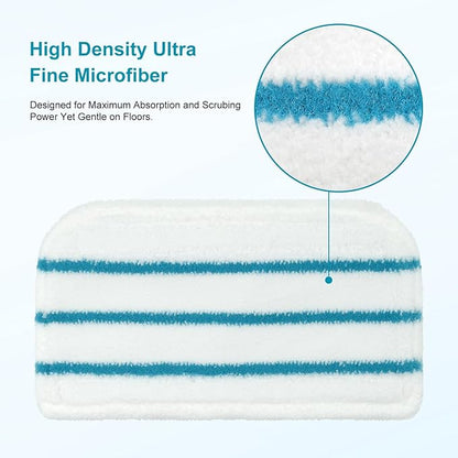 Steam Mop Pads Replacement Compatible with Black Decker Steam Mop SM1600, SM1610, SM1620, HSM13E1, HSMC1300FX, HSMC1321, HSMC1361SG Cleaner Black and Decker Steam Mop Replace Pads for Floor Cleaning