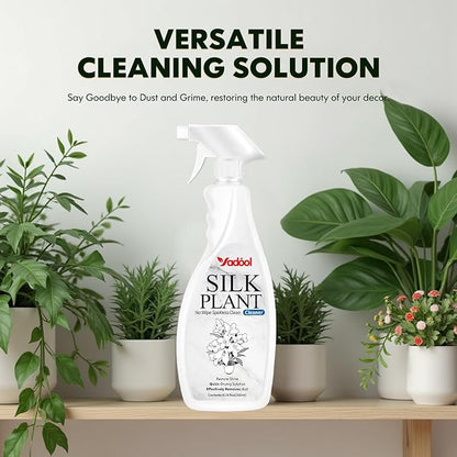Silk Plant Cleaner Spray No Wipe - Artificial Plant & Silk Flower Cleaner Spray, Dust Remover for Fake Plants, No Wipe, Quick Drying - 16.91oz(3 PACK)