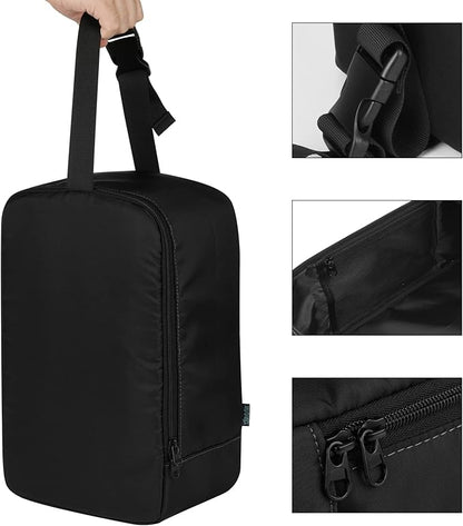 Beautyflier Travel Steam Iron Bag for Conair Handheld Garment Steamer, Portable Handheld Design Steamer Carrying Case Holder Iron Case Organizer with Hanging Buckle Strap, Bag Only (Black)