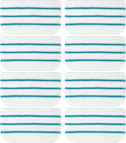 8 Pack Steam Mop Pads Replacement Compatible with Black+Decker Steam Mop SM1600, SM1610, SM1620, HSM13E1, HSMC1300FX, HSMC1321, HSMC1361SG SMP20 Black and Decker Steam Mop Pads for Floor Cleaning