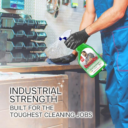 Industrial-Strength All-Purpose Cleaning Spray, Heavy-Duty Cleaner for Kitchen & Home, Multi-Surface Deep Cleaner, Made in the USA, Citrus Scent, 32oz (2 Bottles)