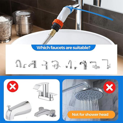 Quick Connect Faucet Attachment:Dog Bath,6.6 Foot Hose. No Install.