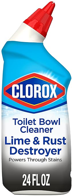 Clorox Toilet Bowl Cleaner Lime & Rust Destroyer 24 Ounces (Package May Vary) (Pack of 2)