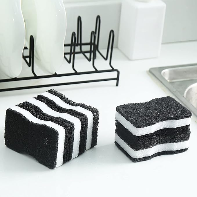 10 Pack Dish Sponges, Nonscratch Cellulose Reusable Dishwashing Sponge,Natural Dual Sided Durable Household Cleaning Sponges for Dishwashing Household Bathroom Cookware Scrubbing Kitchen