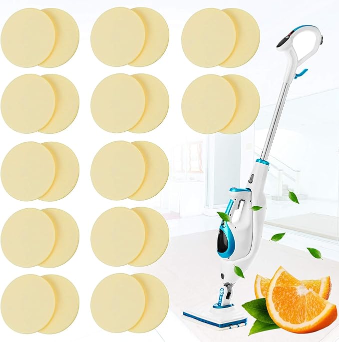 Maitys 24 Pcs Orange Favor Fragrance Discs Replacement Steam Mop Scent Practical Fragrance Compatible with Powerfresh and Symphony Series, Compatible with Model 1940, 1806 and 1132