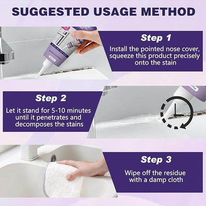 2Pcs Cleaning Remover Gel, Powerful Household Cleaning Gel, Suitable for Bathroom and Kitchen Tile Gaps, Multi-Surface Remover Gel, Safe Formula That Does Not Damage Surface
