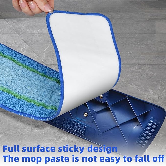 6 Pack Deep Clean Pads for Bona Family of Mops, Washable & Reusable Microfiber Cleaning Pad for Hardwood and Multi-Surface