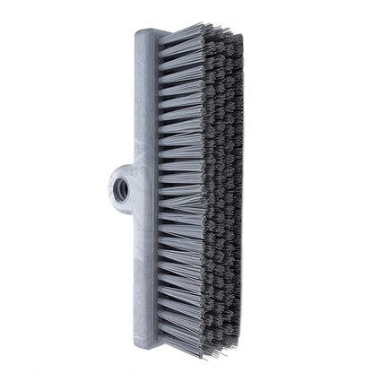 SPARTA 40423EC23 Plastic Floor Scrub Brush, Wall Brush, Equipment Brush With Nonabsorbent Bristles For Industrial Kitchens, Hospitals, Commercial Cleaning, 10 Inches, Gray