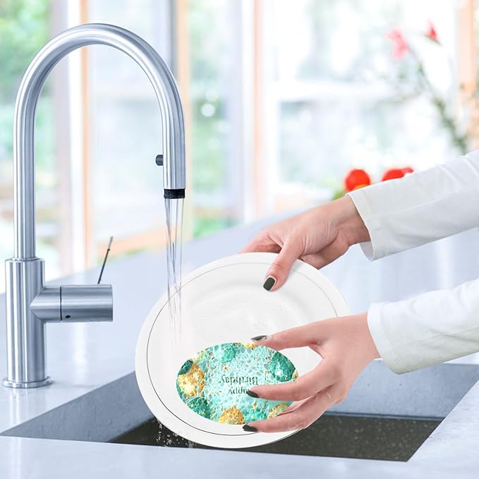 Happy Birthday Kitchen Scrub Sponges, Pop-up Kitchen Cleaning Sponges Reusable Dish Washing Sponges for Bathroom Household Cleaning 3 Pack - Non Scratch Scrubber
