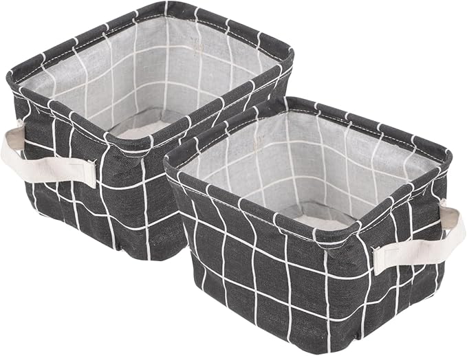 DECHOUS 2Pcs Storage Basket Versatile Organizer Bin for Cabinet Closet Laundry and Home Decor Easy to Transport Durable Design