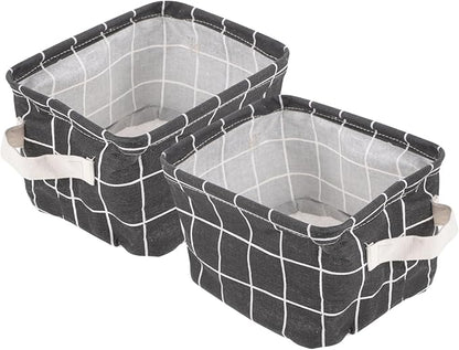 DECHOUS 2Pcs Storage Basket Versatile Organizer Bin for Cabinet Closet Laundry and Home Decor Easy to Transport Durable Design