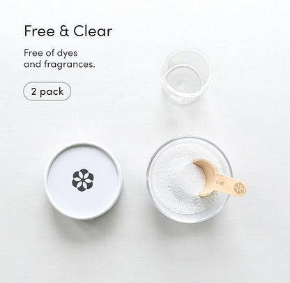 Dirty Labs | Scent Free | Bio Enzyme Laundry Booster | 2-Pack = 96 Loads | Hyper Concentrated | High Efficiency & Standard Machine Washer | Nontoxic, Biodegradable | Stain & Odor Removal Booster