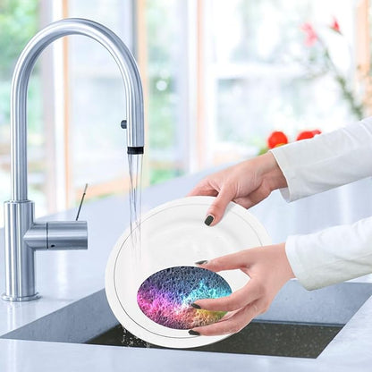 Galaxy Kitchen Scrub Sponges, Pop-up Kitchen Cleaning Sponges Reusable Dish Washing Sponges for Bathroom Household Cleaning 3 Pack - Non Scratch Scrubber