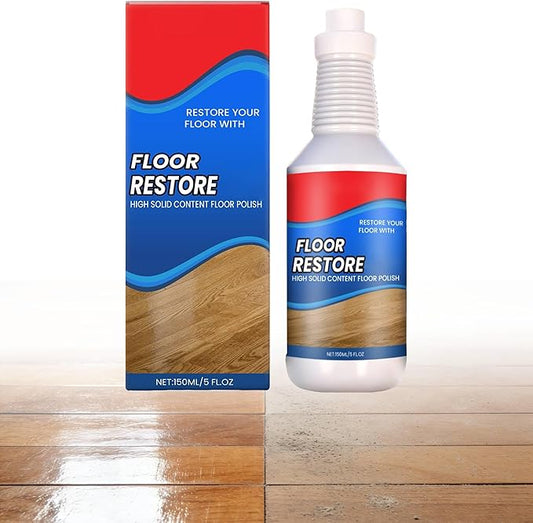 Floor Restore for Wood Floors: Floor Clean Restorer & Polish for Tile, Shine Wood, Laminate, Vinyl, Bamboo - Quick-Drying Flooring Protection Agent (1, 150 ml)