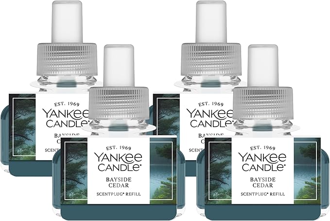 Yankee Candle Bayside Cedar ScentPlug Refills (Pack of 4)