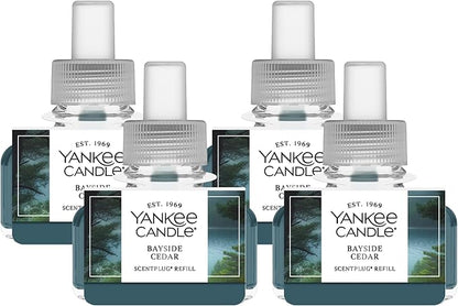 Yankee Candle Bayside Cedar ScentPlug Refills (Pack of 4)