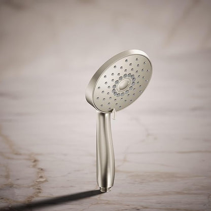 KOHLER K-22165-G-BN Forte® Multifunction Hand Shower Head, Handheld Showerhead with 3 Spray Settings, 1.75 GPM, Vibrant Brushed Nickel