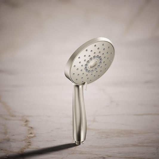 KOHLER K-22165-BN Forte® 2.5 GPM Multifunction Handshower, Shower Head with Handheld High Pressure, Katalyst Air-Induction, Powerful Spray, Vibrant Brushed Nickel