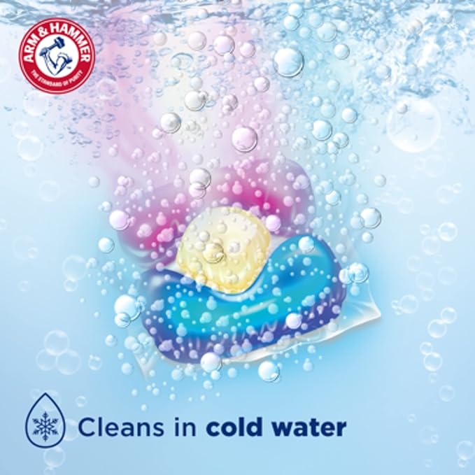 Arm & Hammer Plus OxiClean With Odor Blasters Laundry Detergent 5-IN-1 Power, 42 count (Packaging may vary) (Pack of 2)