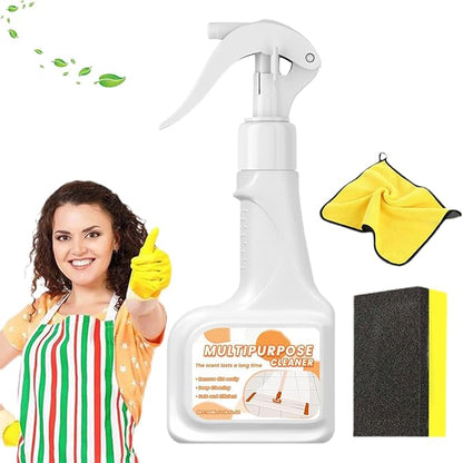 Multi-Purpose Gentle Formula Wood Cleaning Spray, Powerful Degreasing Cleaner Spray, Powerful Decontamination Floor Cleaner, All Purpose Cleaning Spray for Bathroom Kitchen Household Cleaning (1Pc)