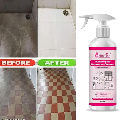 All-Purpose Cleaner Spray Lemongrass Fragrance | Removes Oil, Hard Water & Limescale Stains from Taps, Tiles, Chimney & Countertops | Kitchen Surface Cleaning Spray (200ml)