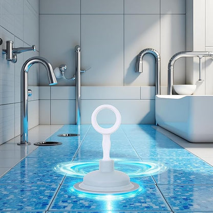 Blue Sink Plunger,Bathroom Small Drain Plunger Portable Kitchen Sink Drain Suction Cup Liquid Plumber Clog Remover Easy To Unclog,Cleaning Equipment for Bathrooms,Sinks,Baths and Showers