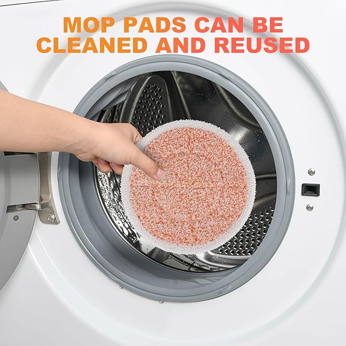 Pads for Shark Steam Scrub Mop: 12 Pack Spin Mop Refills Fit for Shark S7000 S7001 S7000C S7201 S7000AMZ S8201 S8001 S8000 Steam and Scrub Pads - Hard Floor Steam Mop Washable Pads S7001TGT