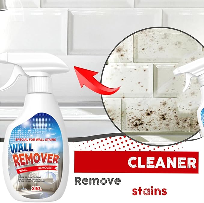 Highly Effective Removal Spray,Fiell Wall Remover,Wall Stain Remover For Painted Walls,WallCleaning Spray,Multi-Surface Cleaning Solution,Dirt, Dust And Stain Remover (1pc)