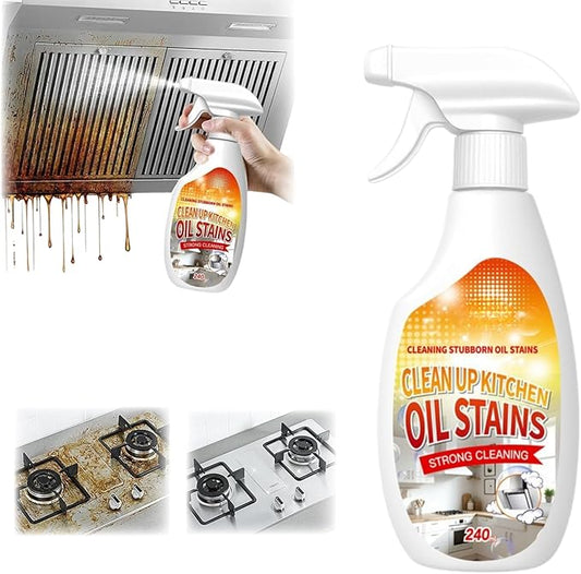 New Upgrade Kitchen Cleaner, Clean Up Kitchen Oil Stains Spray,Multi-Purpose Oils Stain Cleaner, Cleaning Spray For Home Kitchen(240ml/8.45oz)
