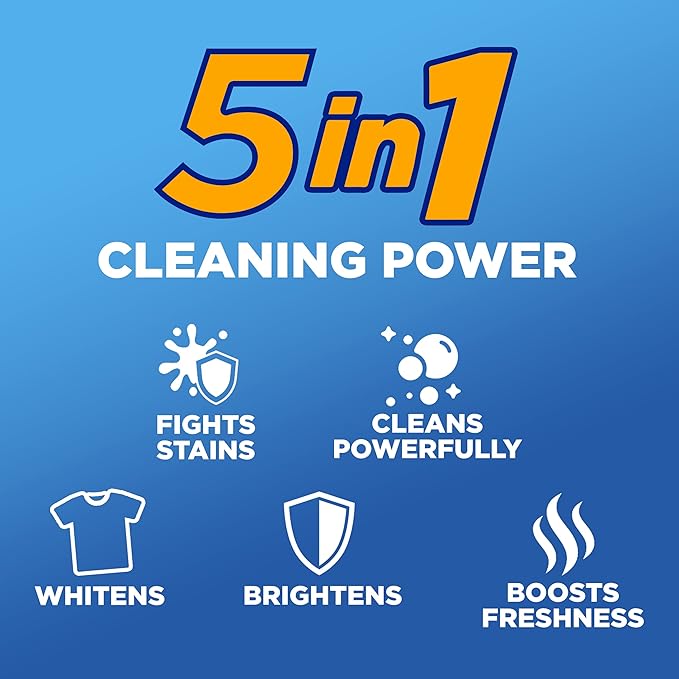 Arm & Hammer Plus OxiClean Fresh Scent, 77 Loads Liquid Laundry Detergent, 100.5 Fl oz (Pack of 2)