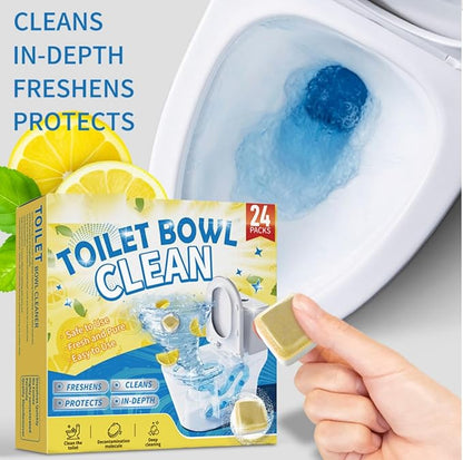 Toilet Bowl Cleaner Tablets,Put in the Toilet,NOT Tank.24 Pack Value Set