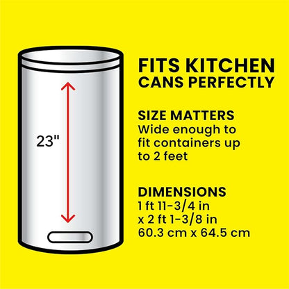 Glad ForceFlex MaxStrength Kitchen Trash Bags, 13 Gal, Fresh Clean Febreze, 34 Ct (Package May Vary)