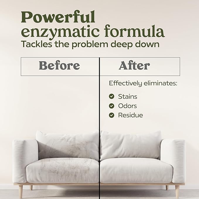 PAWFUME Stain & Pet Urine Odor Eliminator, 1-Pack – Removes Impurities in Seconds – Enzymatic Formula, Quick-Dry Action, & Eco-Friendly Ingredients – Upholstery, Fabrics, and Carpet Cleaner Spray
