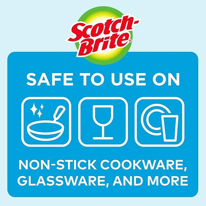 Scotch-Brite Dobie Sponge Cloths | Scrub & Wipe | Non-Scratch | Absorbent | 2 Pack