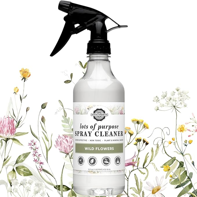 Rustic Strength Lots of Purpose Spray Cleaner, Wild Flowers, 16 oz