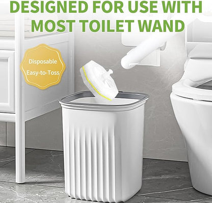 60 Count Toilet Wand Refills for Clorox, Disposable Toilet Cleaner Refill Pads for Clorox Wand Cleaning System, Upgrade Toilet Brush for Bathroom Cleaning,No Falling Apart,Light Scent