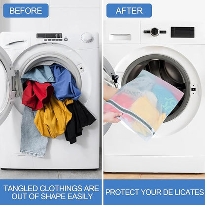 4Pcs Mesh Laundry Bags for Delicates（ 2L,2XL ）,Laundry Bags Mesh Wash Bags,Laundry Bag For Washing Machines,For clothes, pants, skirts, outerwear, anti knot