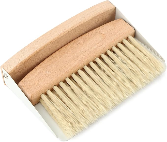 Mini Dustpan and Brush Set,Stable Dust Pans with Brush,Easy to Store and Broom and Dustpan Set,Portable Broom and Dustpan for Countertop,Table,Sofa,Furniture,Keyboard,Car,Cabinet