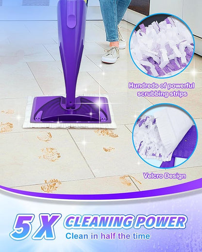 Mop Pads Refills Compatible with Swiffer WetJet Spray Mops Disposable Mopping Pads for All Purpose Surface Floor Replacement Pad Refill 20 Pack