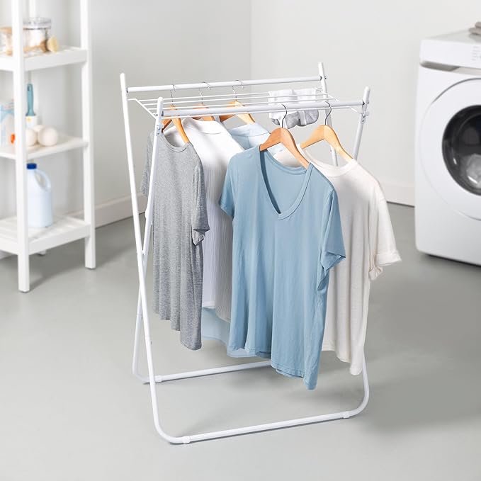 Honey-Can-Do White Metal Collapsible Clothes Drying Rack DRY-09864 White