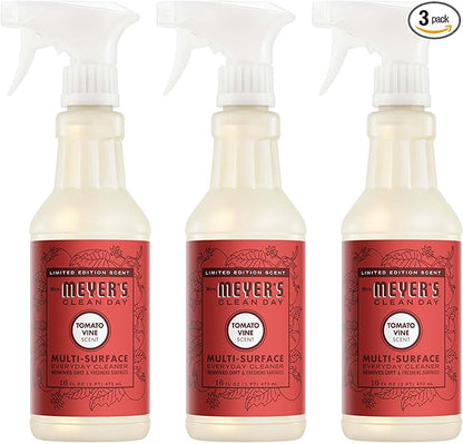 Mrs. MEYER'S CLEAN DAY Multi-Surface Everyday Cleaner, Tomato Vine Scent, 16 Fl Oz Bottle - 3 Pack