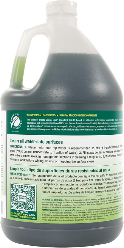 Simple Green Industrial SMP11001 Clean Building All-Purpose Cleaner Concentrate, 1gal Bottle