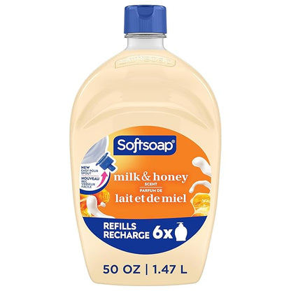 Softsoap Milk & Honey Scented, Liquid Hand Soap Refill, 50 Ounce