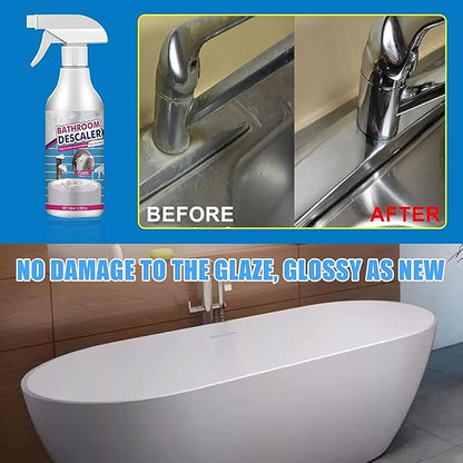 Bathroom Descaler Cleaner, Stubborn Stains Cleaner, Kitchen Foam Rust Remover, Powerful Kitchen All-purpose Powder Cleaner, All Purpose Bubble Cleaner Foam Spray (A+B)