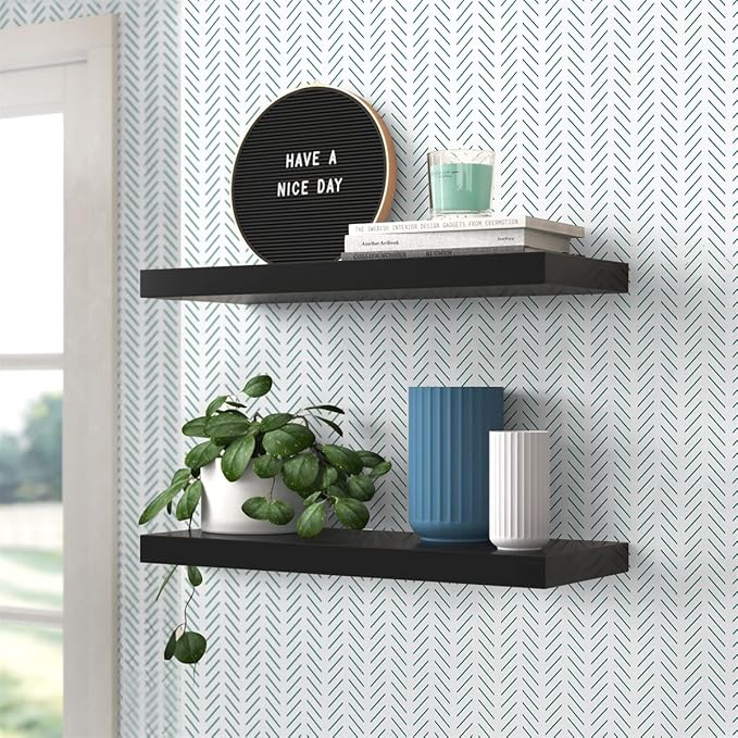 Orainege Green Peel and Stick Wallpaper Herringbone Contact Paper 17.7 in x 196.8 in Modern Geometric Removable Wallpaper Peel and Stick Green and White Chevron Decorative Self Adhesive Wall Paper