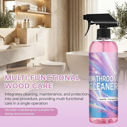 Bathroom Cleaner, Powerful Pink Bathroom Cleaner Spray, Bathrooms Descaler Foam Cleaners for Sink Tub Floor Tile (10 Fl Oz)