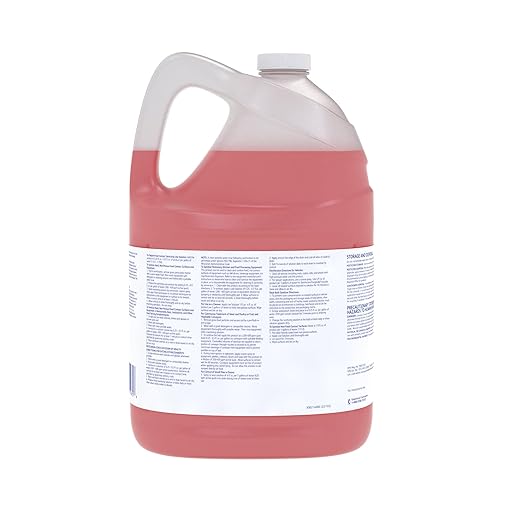 Diversey 5756018 J-512 Sanitizer, Food Contact Sanitizing Liquid for Dishes, Equipment & Utensils, No Fragrance Added, For Home & Commercial Use, Concentrate, 1-Gallon (Pack of 4)