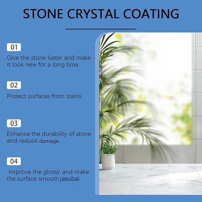 Stone Brighten Plating Agent - Marble, Quartz, Granite Cleaner & Polish, Nano Coating for Stain Removal & Surface Brightening (1Pcs)